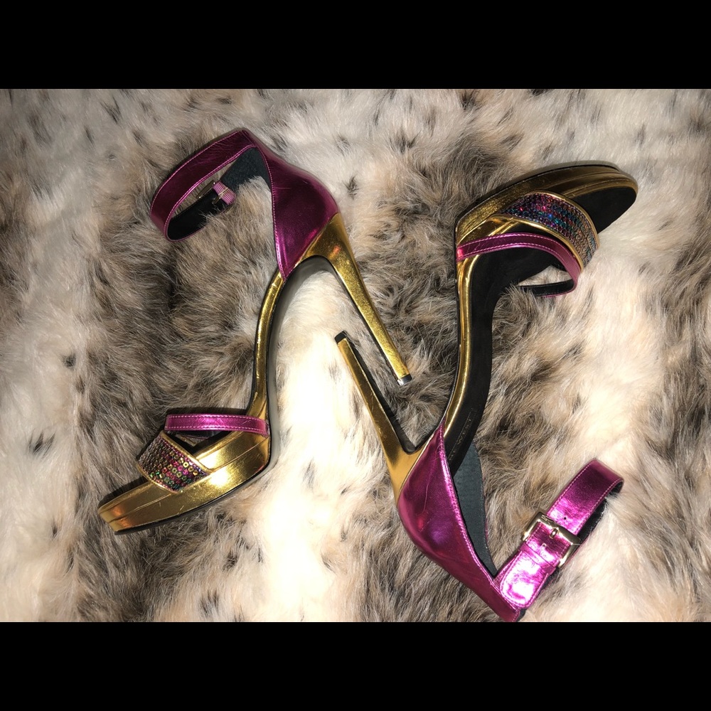Nine West sequin multicolored 5’ heel
